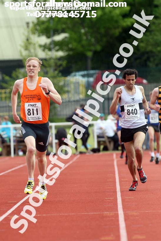 Senior and under-20s mens 5000 metres, North Eastern Track and Fields Champs., Middlesbrough. Photo: David T. Hewitson/Sports for All Pics